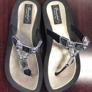 Jeweled Thong sandals